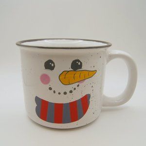 Cute Snowman Mug with Face and  Scarf for Coffee/Hot Chocolate